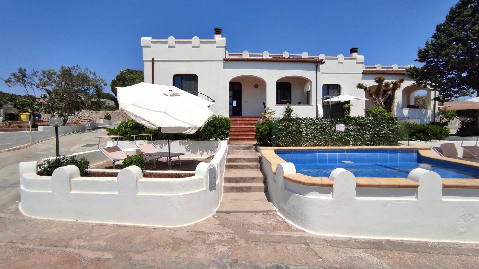 Villetta Chiara -  Con Piscina e Splendida Vista Mare in Marina di San Gregorio, Patù