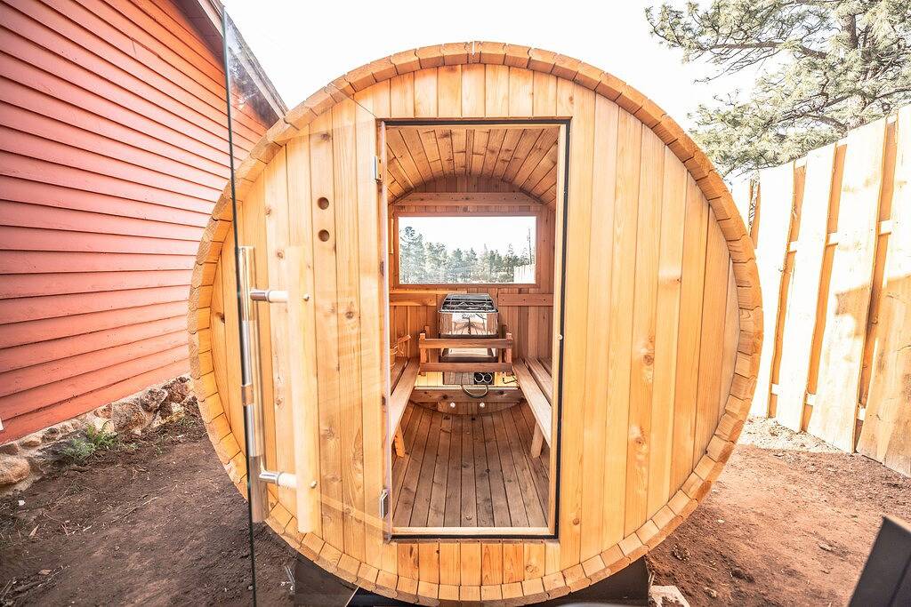 Tiny Mountain View Sauna Cabin auf 1. 5 Hektar im Coconino National Forest in Coconino Nationalwald