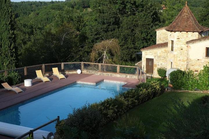 Maison de vacances pour 6 personnes, avec piscine et balcon