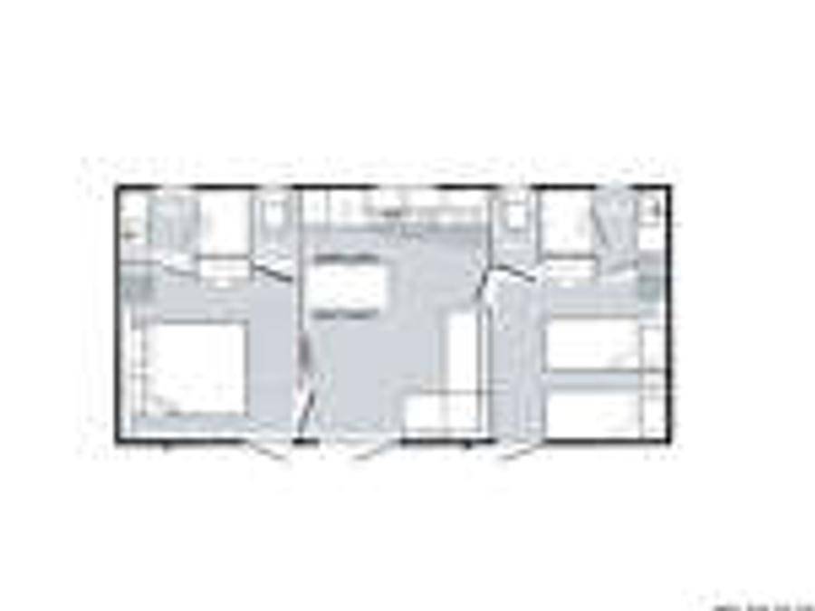 Flower Camping Le Rochelongue - Mobile home 4 persons - Mobile home Premium Plus 32m²-2 bedrooms - 2Sdb+Tv+Clim+Draps+Towels+Beds made+Final cleaning incl 4 pers in Cap d'Agde, Agde