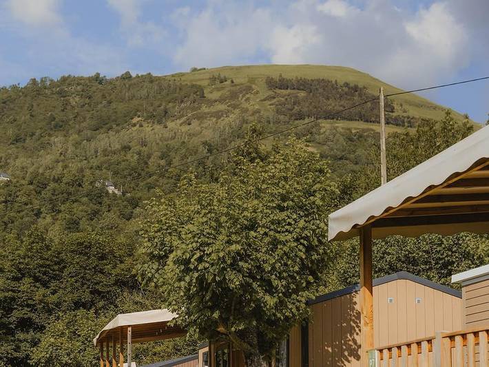 Camping Du Valentin - Mobilheim 6 personen - Prestige 6P - 3 Schlafzimmer mit Klimaanlage in Laruns, Béarn