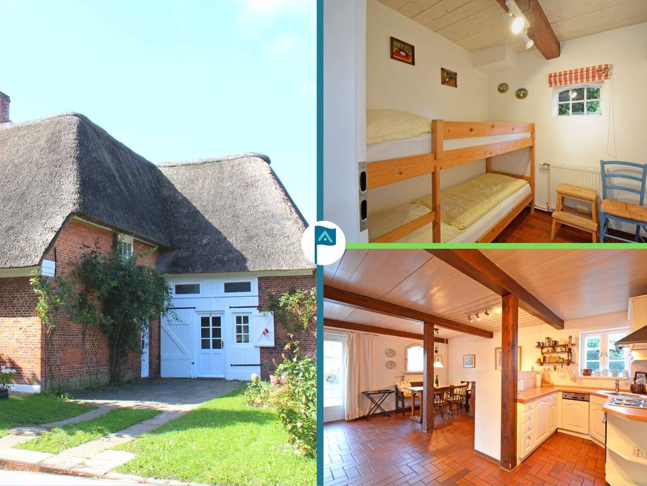 Ganze Ferienwohnung, Kapitän Hansen Haus- Erdgeschoss - Ferien in dem Künstlerdorf Oldsum in Oldsum, Föhr