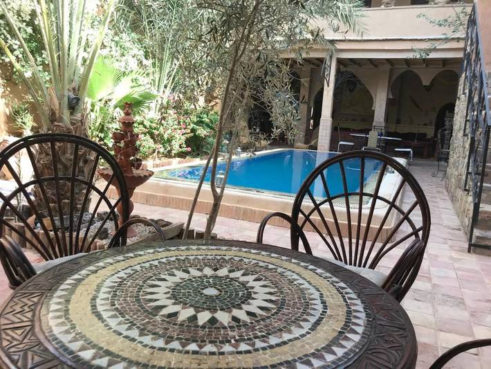 Riad pour 3 personnes, avec jardin et piscine