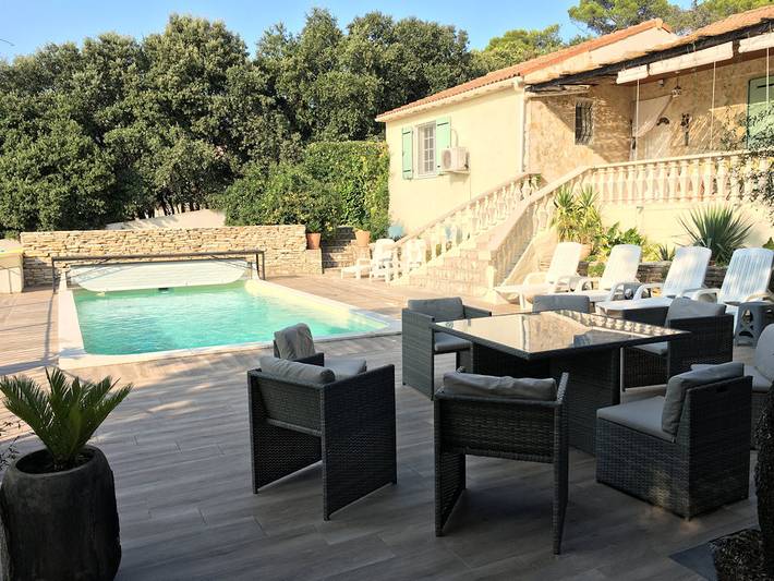 Gîte pour 6 personnes, avec piscine ainsi que balcon et jardin dans le Gard - 2