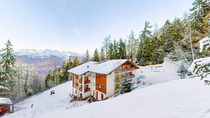 Chalet für 66 Personen, mit Terrasse und Ausblick in Veysonnaz