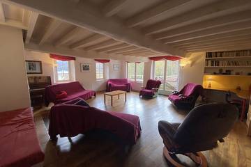 Gîte pour 8 personnes, avec jardin et balcon, animaux acceptés à Seix