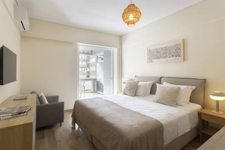 Apartamento para 3 personas, con Vistas al mar y Balcón en Atenas