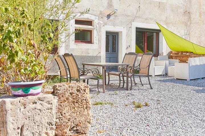 Appartement de vacances pour 4 personnes, avec Terrasse ainsi que Jardin et Vue