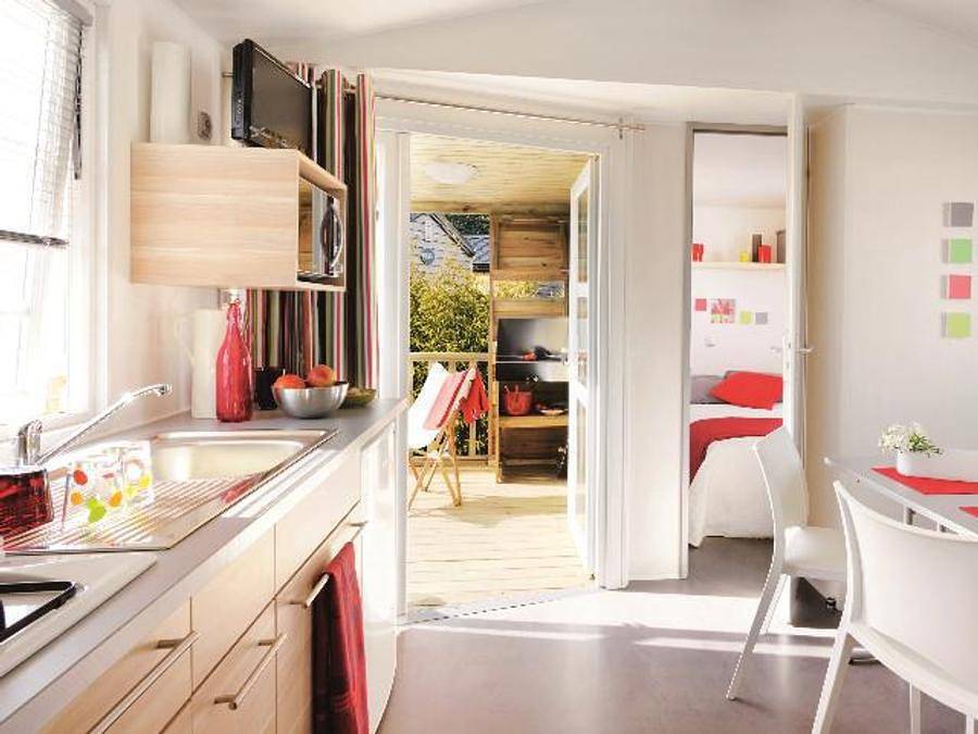 Camping Les Sous Bois du Lac - Mobilheim 6 personen - Ophéa Classique 2 Zimmer 4/6 Pers. in Chastanier, Mende und Umgebung