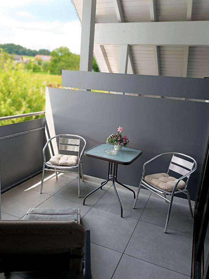 Ferienwohnung für 3 Personen, mit Balkon und Ausblick