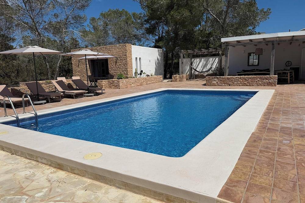 Porto Saler, Meerblick, Beheizter Schwimmbad, Aller Komfort. Lizenz in Sant Francesc de Formentera, Formentera