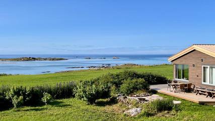 Chalet für 2 Personen, mit Ausblick und Garten auf den Lofoten