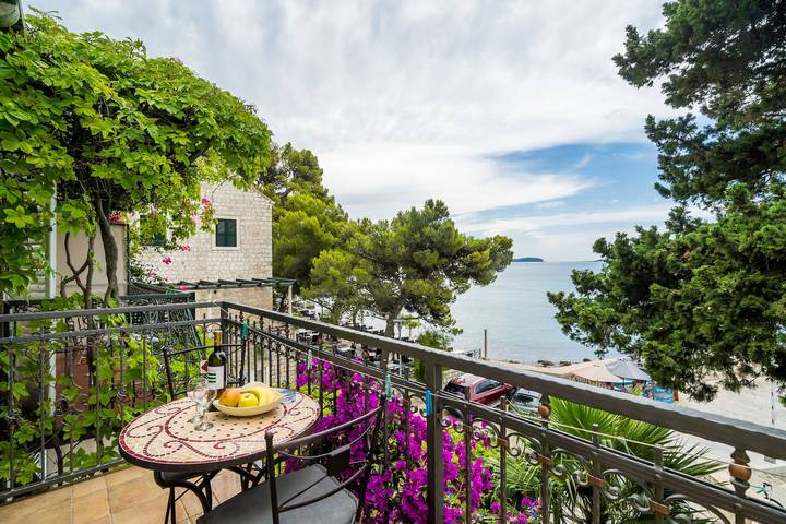 Holiday rental for 2 people, with Ocean view and Balcony in Mlini
