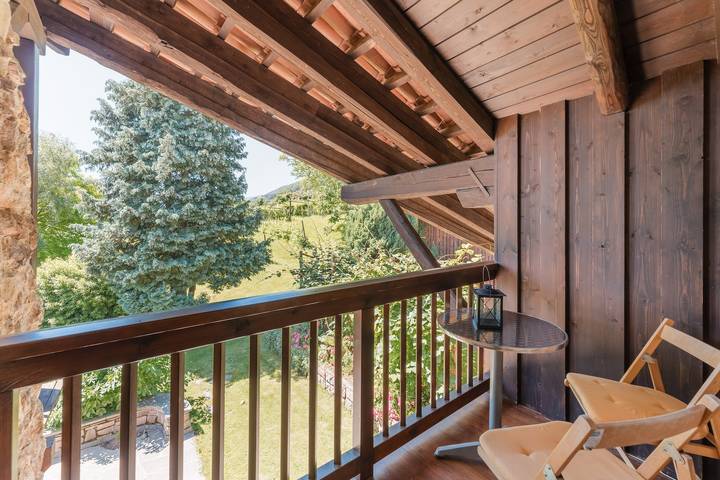 Ferienwohnung für 5 Personen, mit Balkon und Terrasse sowie Garten in Kaltern an der Weinstraße