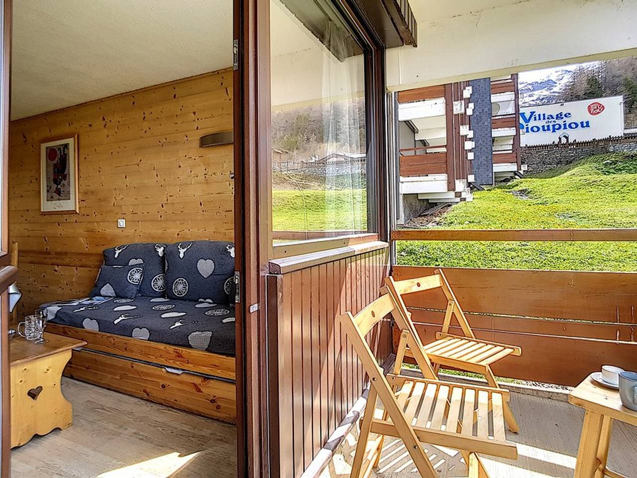 Ganze Wohnung, Renovierte Wohnung an der Piste mit Balkon in Les Menuires, Saint-Martin-de-Belleville