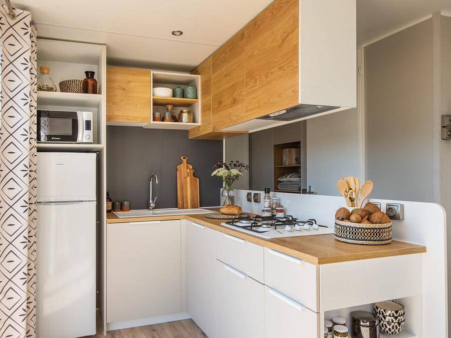 Camping Les Flots-Atlantique Village 2  - Mobilheim 6 personen - Prestige - 40m² 6/8 Pers. | Klima in Saint-Pierre-d'Oléron, Côte de Beauté