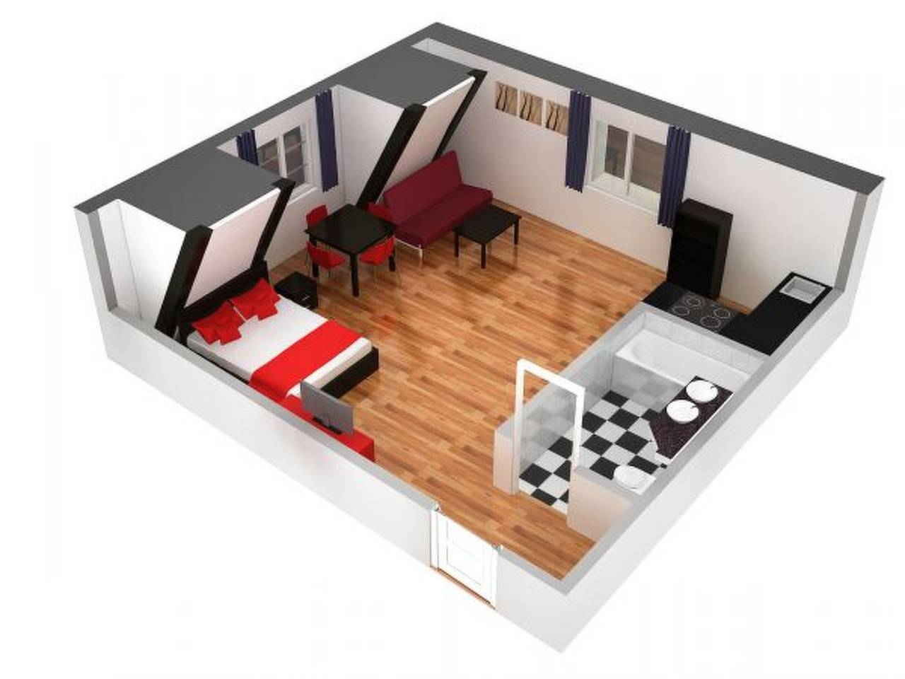 Appartamento intero, Appartamento vacanze per 4 persone in Lucerna, Lago dei Quattro Cantoni