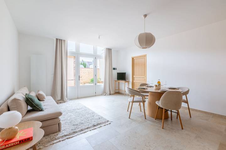Appartement de vacances pour 4 personnes, avec terrasse dans la Sarthe
