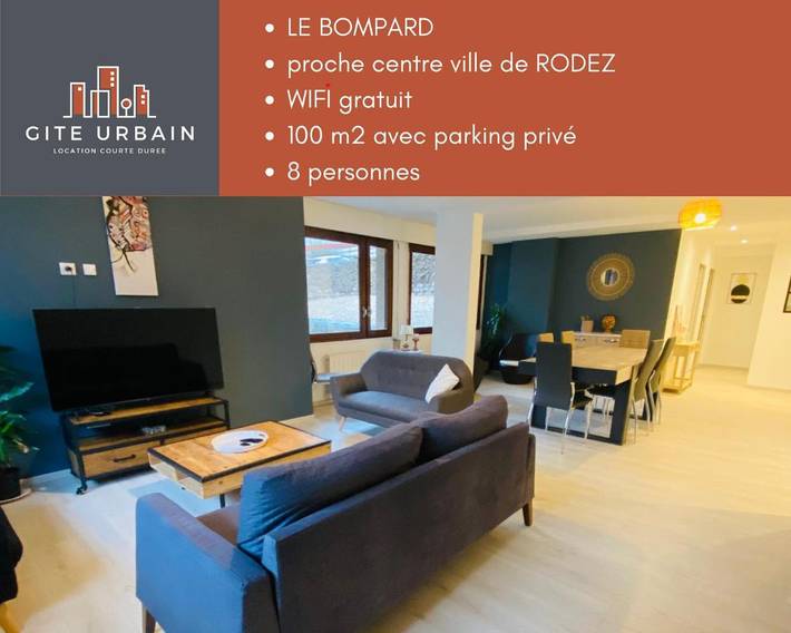 Gîte pour 8 personnes à Rodez