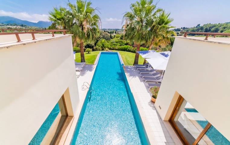 Villa "Son Sard" com vista para o mar e para a montanha, piscina, A/C, varanda, jardim e terraço in Son Servera, Maiorca (Leste)