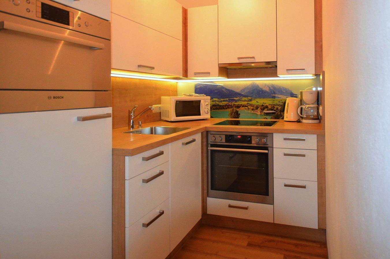 Geheel vakantieappartement, App/woon-slaapkamer/bad, wc in Walchsee, Kaisergebirge