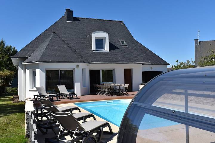 Maison de vacances pour 11 personnes, avec terrasse et jardin à Belz