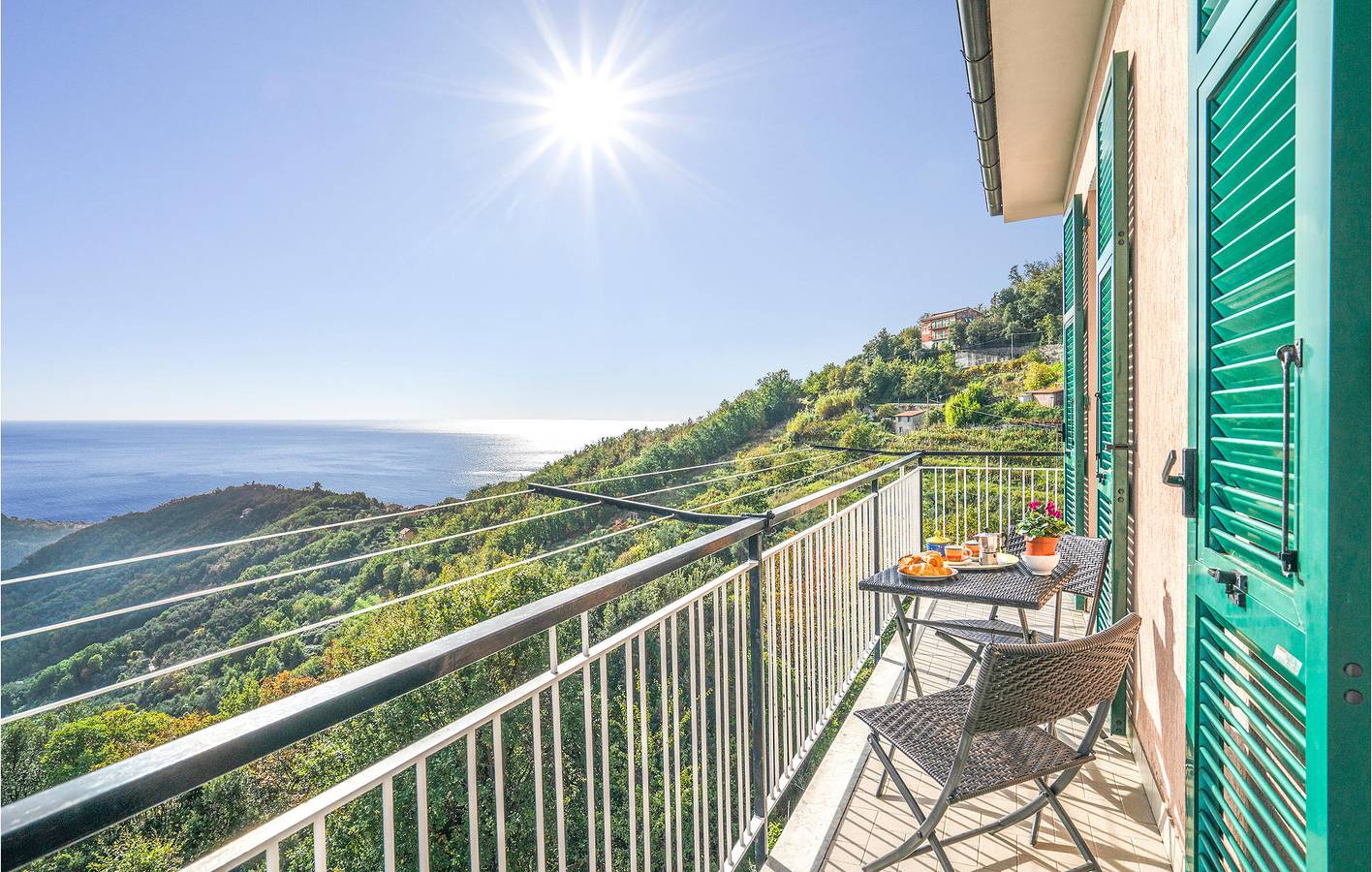 Appartamento intero, Appartamento con vista mare: Cucina, Internet, 3 Letti in Bracco (Moneglia), Moneglia