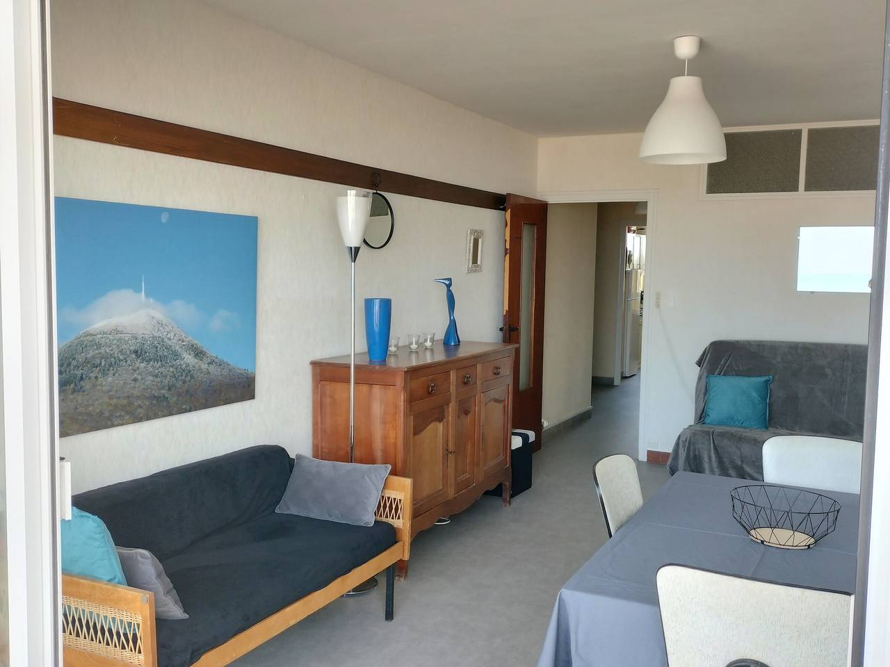 Entire apartment, 1-bedroom apartment, sea balcony, Saint-Jean-de-Monts, 50m beach, pets allowed, parking in Saint-Jean-de-Monts, Vendée