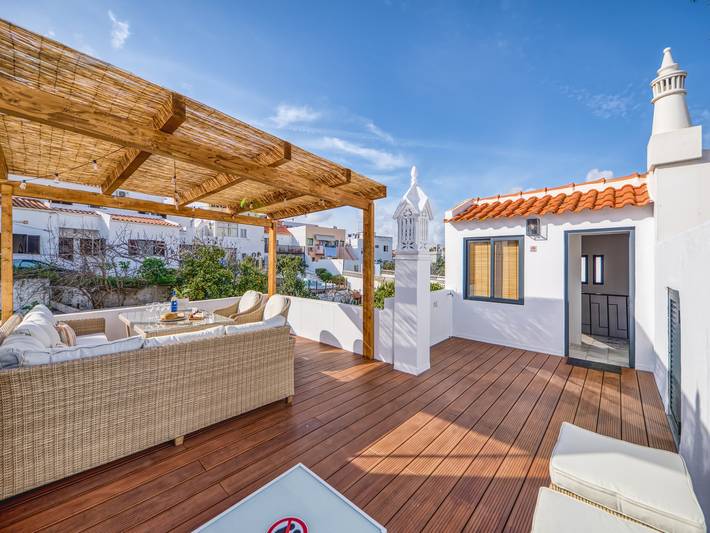 Casa de férias para 4 pessoas, com Terraço em Ferragudo