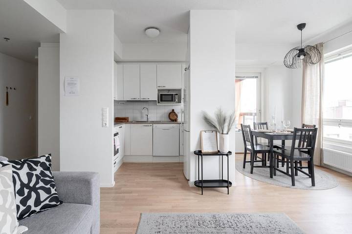 Gîte pour 6 personnes, avec balcon ainsi que vue et sauna, animaux acceptés dans Tampere - 4