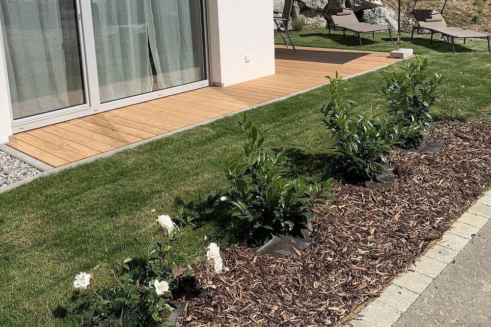 Ganze Wohnung, Luxus Wohlfühlappartement mit Sauna am Feldrand für 4 Personen (max. 6 möglich) in Wertach, Bayerisch Schwaben