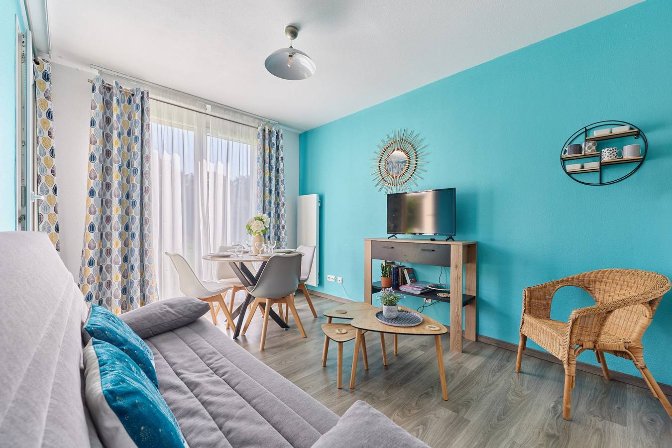 Appartement entier, Appartement Bleu Turquoise - Welkeys in Équemauville, Région de Lisieux
