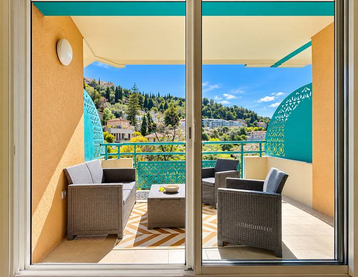 Ganze Wohnung, Ferienwohnung für 2 Personen mit Terrasse in Roquebrune-Cap-Martin, Mittelmeerküste (Frankreich)