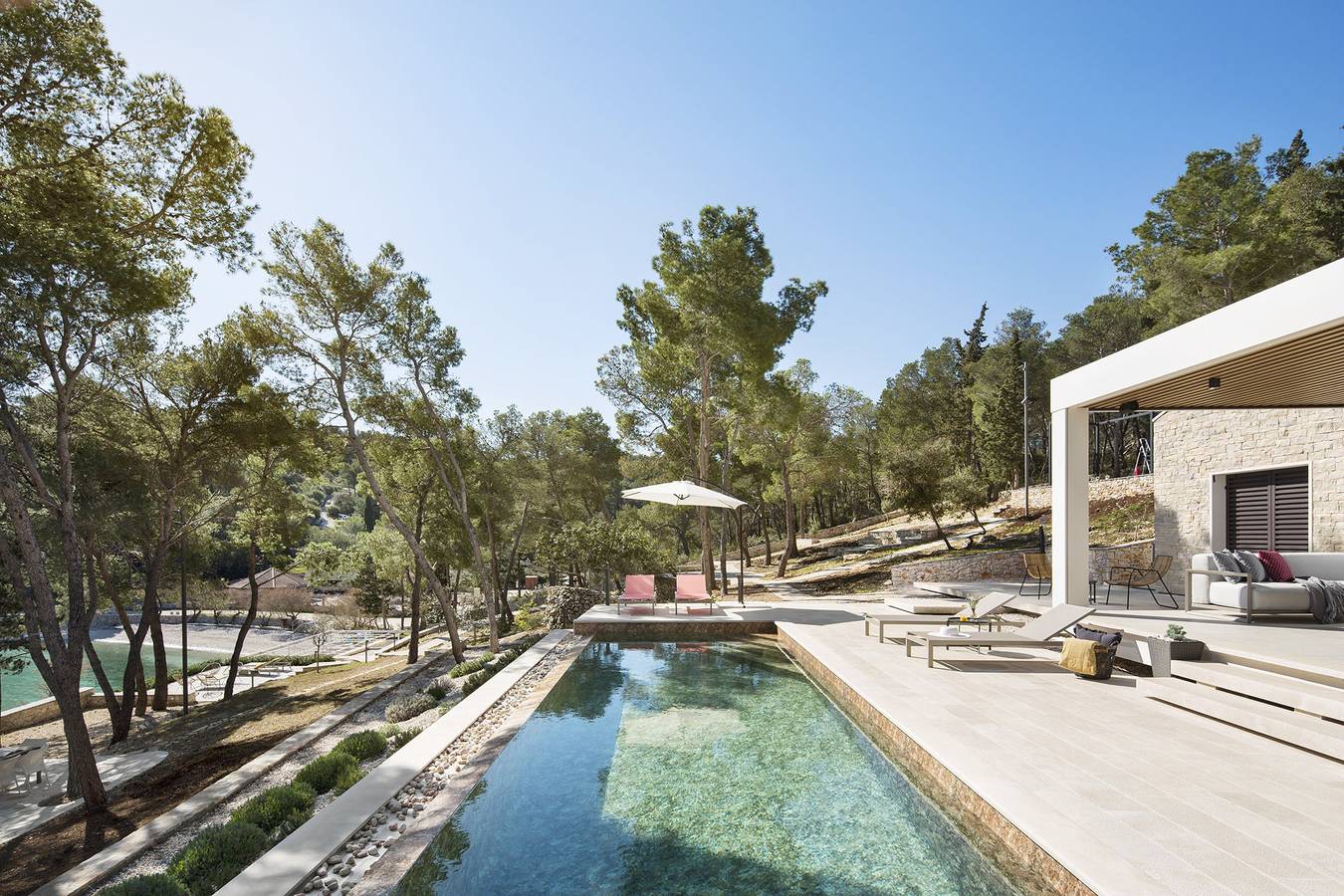 Villa voor 8 personen met sauna in Sutivan, Brac