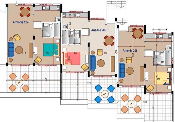 Ferienwohnung für 3 Personen, mit Ausblick und Balkon in Paphos - 2