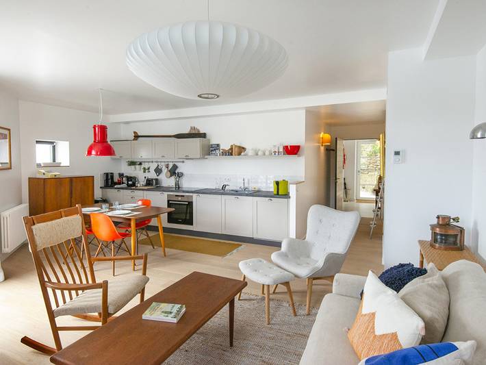 Apartamento entero, Elegante apartamento moderno con vistas al puerto en Sauzon in Sauzon, Côte des Mégalithes