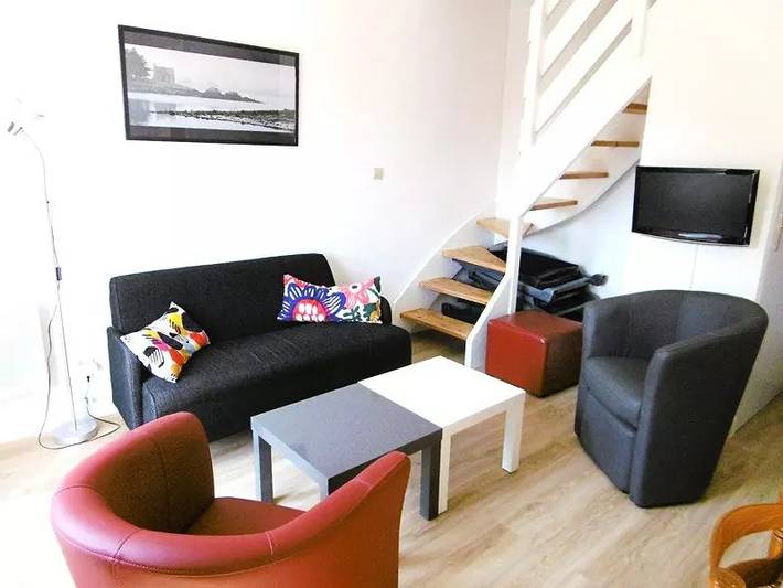 Location de vacances pour 5 personnes, avec terrasse et jardin dans Plage Saint-Jacques