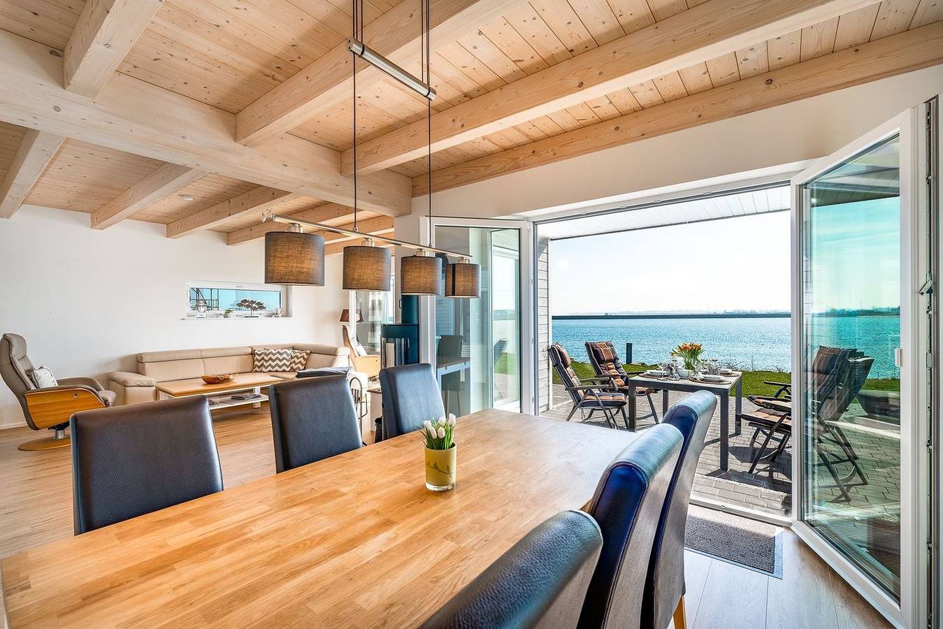 Ostsee-Ferienhaus 'Strandliebe' - Strandnah mit Meerblick-Sauna und Badewanne in Olpenitz, Kappeln