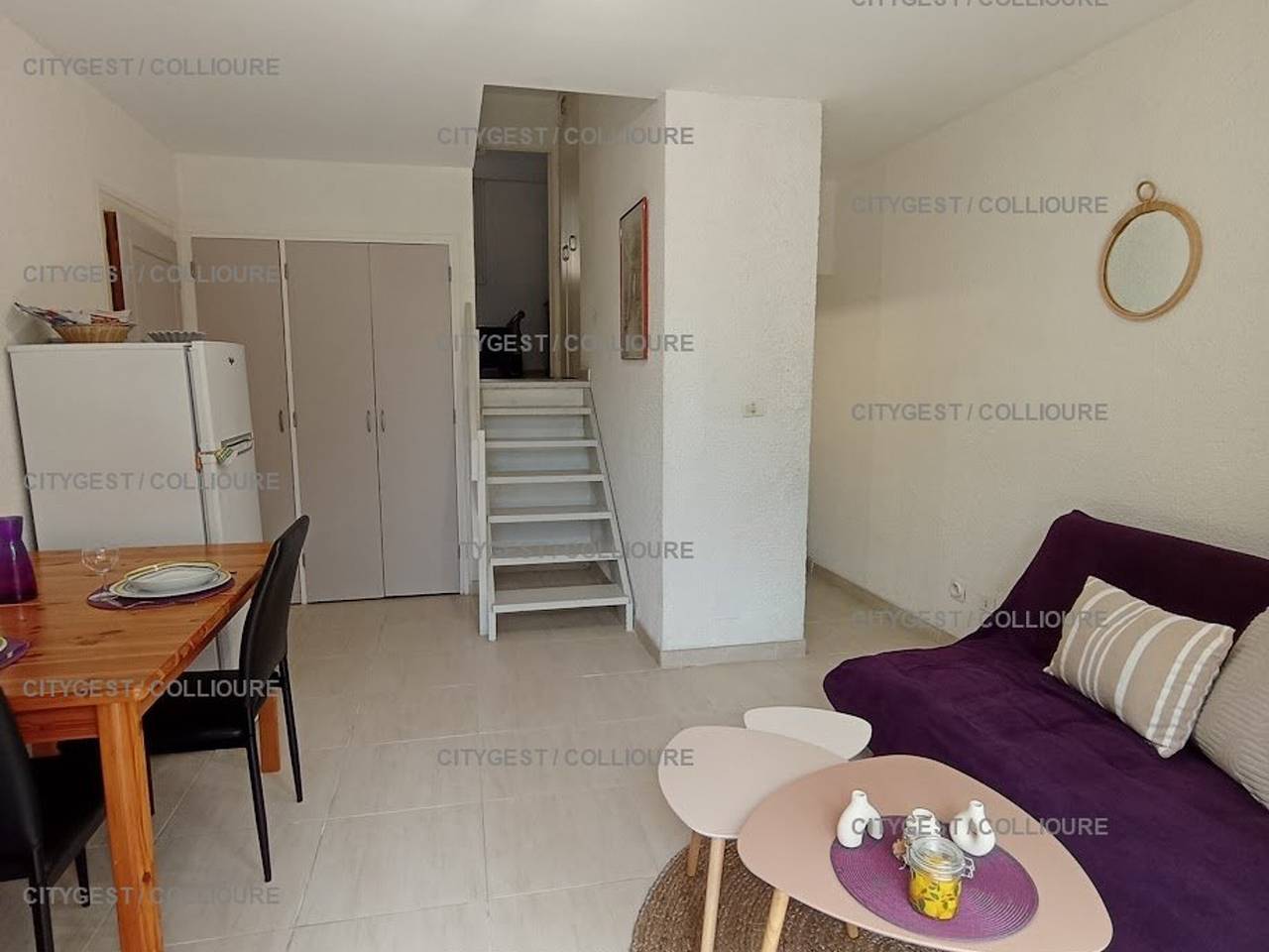 Ganze Wohnung, Klimatisierte F2-Wohnung mit Garten und privatem Parkplatz in Collioure, 600m vom Strand entfernt in La Côte Vermeille, Collioure