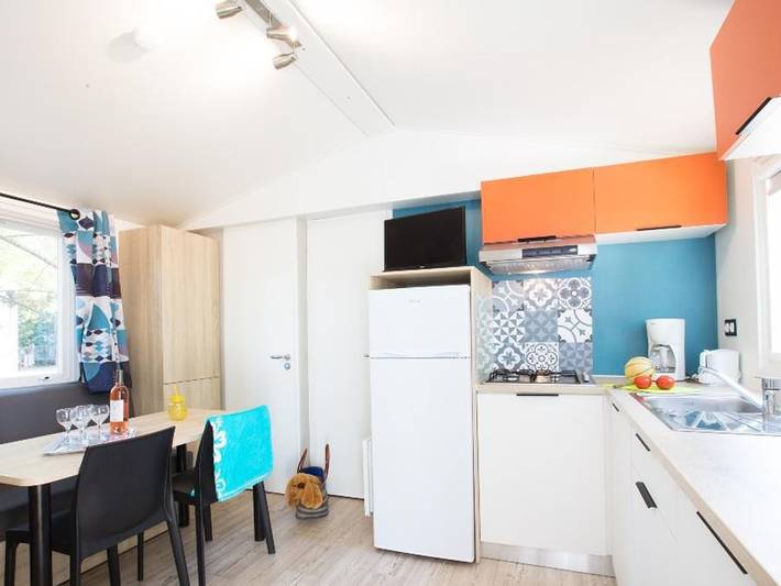 Camping Sunelia Ma Prairie - Mobilheim 4 personen - Sunêlia Confort Pinède in Canet-en-Roussillon, Côte d'Améthyste