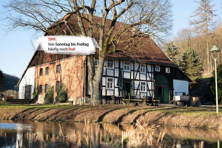 Ferienhaus für 15 Personen, mit Garten und Ausblick sowie Seeblick, mit Haustier im Teutoburger Wald - 4