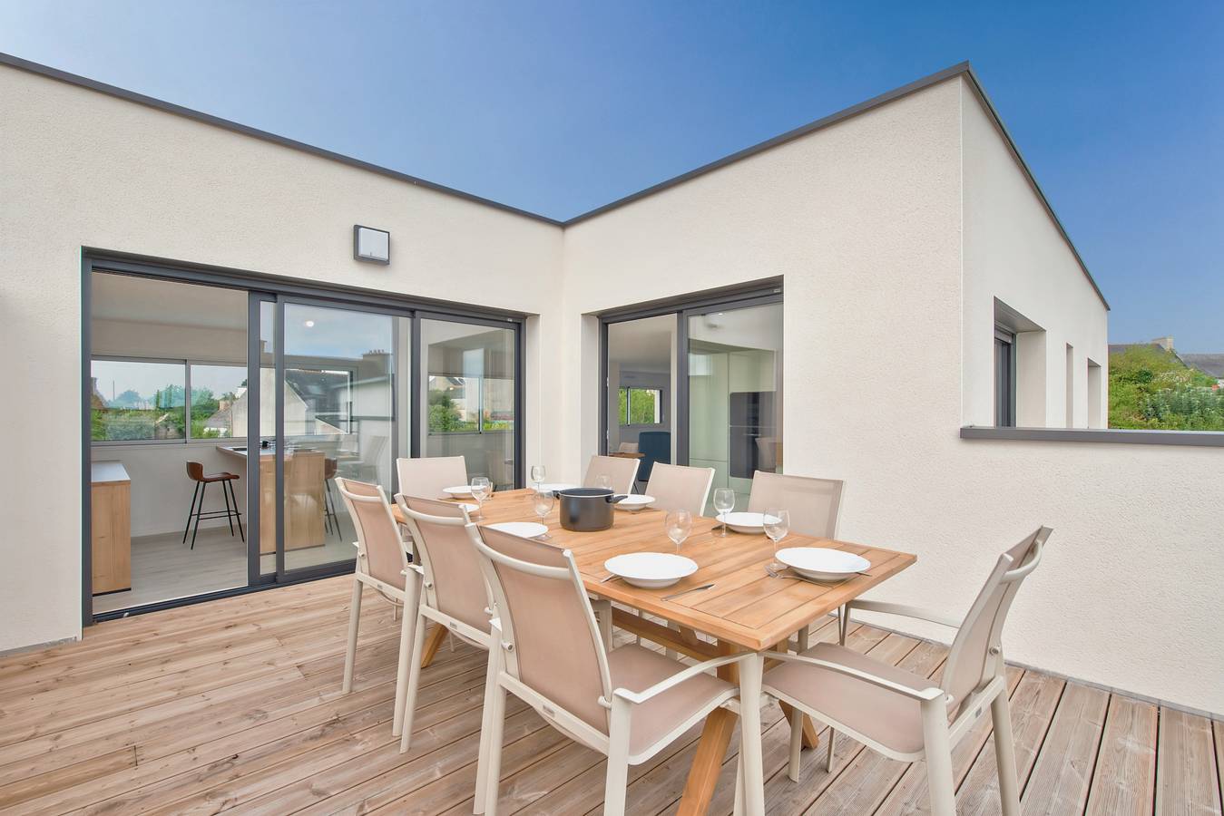 Villa pour 9 - Piscine chauffée - Jacuzzi  in Plouguerneau, Région de Brest