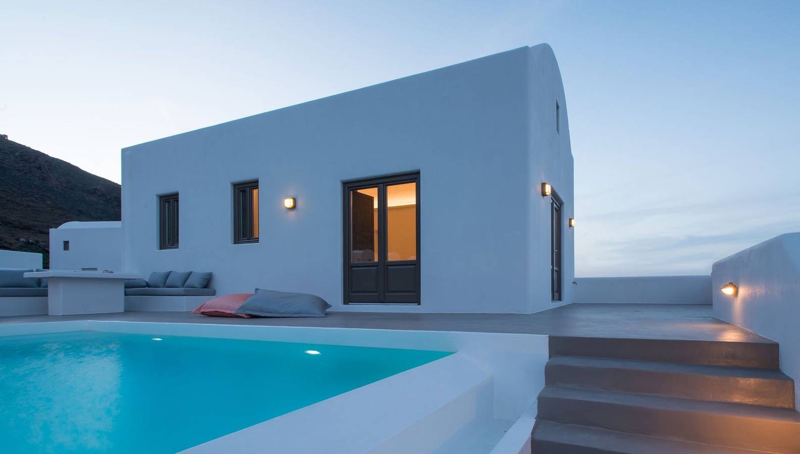 Chalet para 4 personas con piscina in Santorini