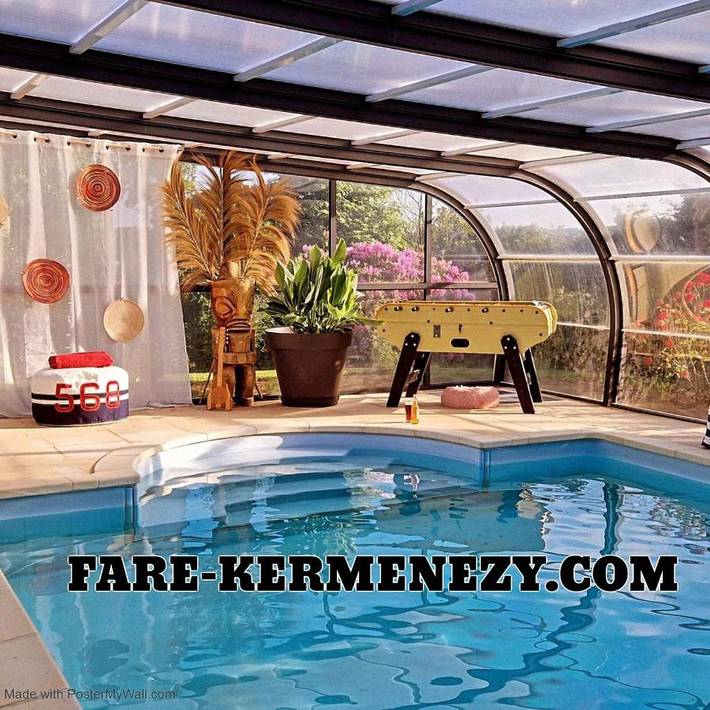 Location de vacances pour 8 personnes, avec jacuzzi ainsi que jardin et piscine à Locmaria-Grand-Champ - 2