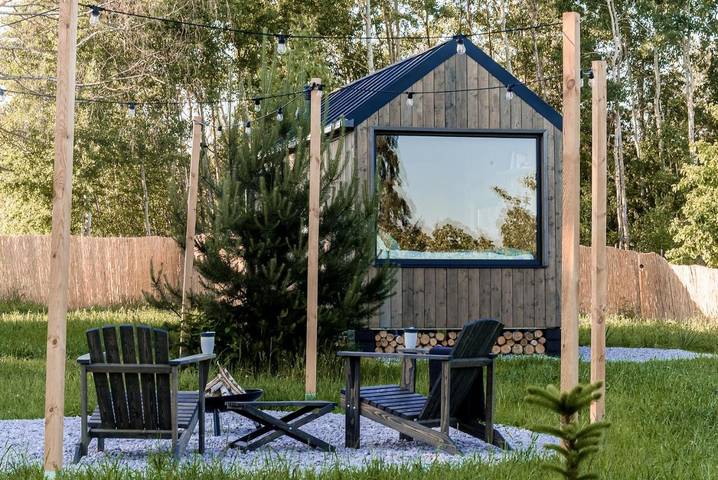 Kemping dla 2 osób, z Jacuzzi i Taras oraz Ogród i Widok w Mazowsze