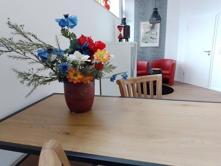 Ferienwohnung für 2 Personen, mit Balkon und Terrasse sowie Ausblick
