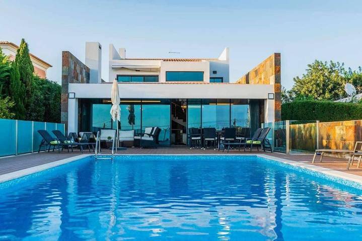 Villa para 12 pessoas, com Varanda e Terraço e ainda Jardim and Piscina em Almancil