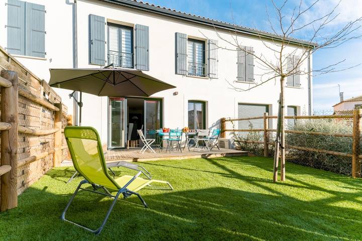 Villa pour 7 personnes, avec jardin, animaux acceptés à Portiragnes