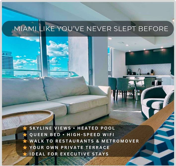 Loft for 4 people, with terrace in Miami