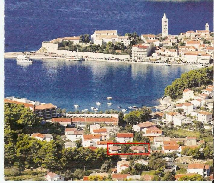 BnB für 4 Personen, mit Ausblick und Garten sowie Terrasse auf Rab